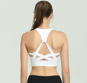 New arrival cheap wholesale strappy back yoga sports bra