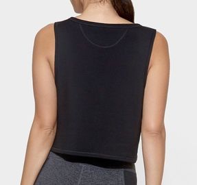 Womens sexy front cut out decorated crop tops gym women sexy